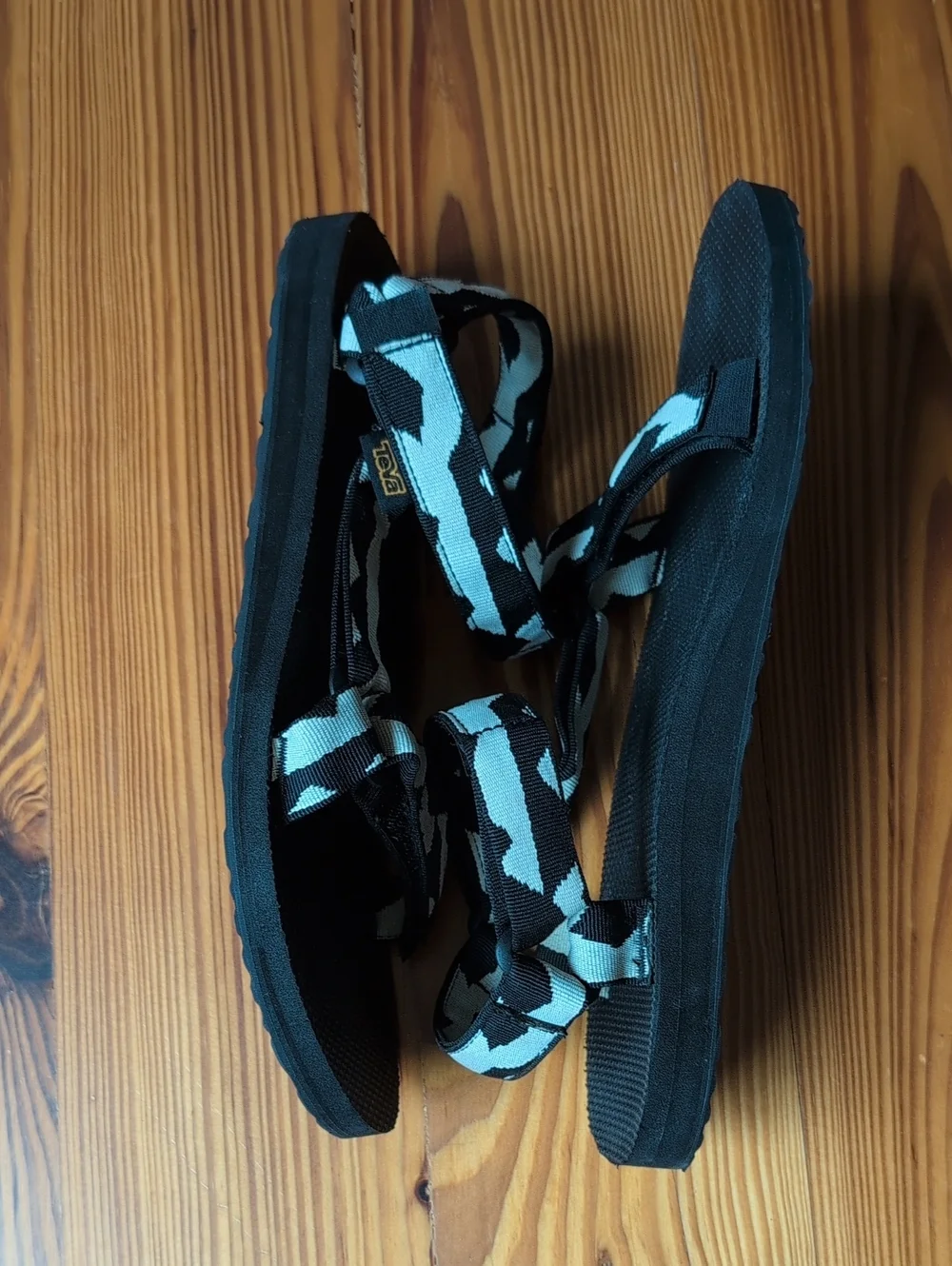 Teva Original Universal Black and White Strap Sport Sandals